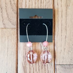 Pink Beaded Earrings